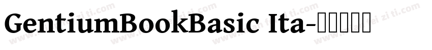 GentiumBookBasic Ita字体转换